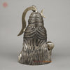 Brass Shiva Head With Ganga on Crown, Fine Smooth Finish, 20"