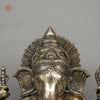 Brass Ganesh Seated, Fine Smooth Finish, 23"