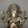 Brass Ganesh Seated, Fine Smooth Finish, 23"