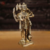 Brass Panchmukhi Hanuman, Fine Golden work 13.5"