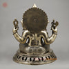 Brass Ganesh Seated, Fine Smooth Finish, 23"