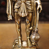 Brass Panchmukhi Hanuman, Fine Golden work 13.5"