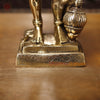 Brass Panchmukhi Hanuman, Fine Golden work 13.5"