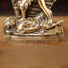 Brass Kali Statue-  Handcrafted Goddess Kali, Golden Fine Work 9.5"