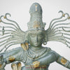 Brass Natraj Idol, Fine White Patina Finish 58"