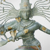 Brass Natraj Idol, Fine White Patina Finish 58"