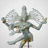 Brass Natraj Idol, Fine White Patina Finish 58"