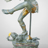 Brass Natraj Idol, Fine White Patina Finish 58"