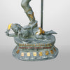 Brass Natraj Idol, Fine White Patina Finish 58"