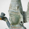 Brass Natraj Idol, Fine White Patina Finish 58"