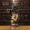 Brass Krishna, Krishna is Playing the Flute. 46.5" Front View