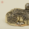 Brass Nandi Seated, Fine Golden Finish, 7.5"