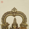 Brass Tirupati Balaji with Frame, Golden Finish, 22"