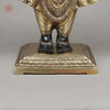 Brass Srinath Ji Standing, Golden & Black& Smooth Finish, 32"