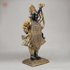 Brass Srinath Ji Standing, Golden & Black& Smooth Finish, 32"