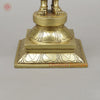 Brass Parvati Standing on Pedestal, Fine Golden Finish, 16.5"