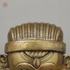 Brass Shiva Face, Golden Finish, 11"