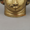 Brass Shiva Face, Golden Finish, 11"