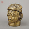 Brass Shiva Face, Golden Finish, 11"