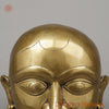 Brass Shiva Mukhlingam Face, Butter Gold Finish, 10"