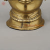 Brass Shiva Mukhlingam Face, Butter Gold Finish, 10"