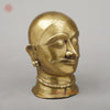 Brass Shiva Mukhlingam Face, Butter Gold Finish, 10"