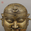 Brass Shiva Face, Invoking Divine Blessings, Golden Finish, 6"