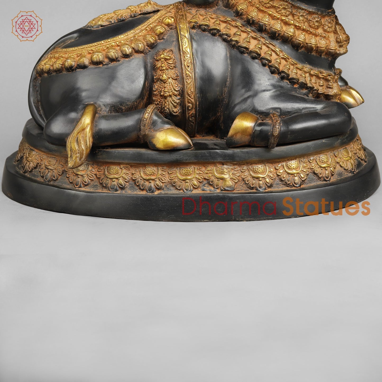 Brass Nandi Seated, Black Patina finish 16.5”