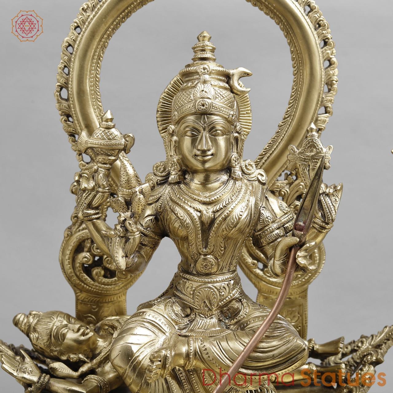 Bronze Tripura Sundari ( Raja Rajeshwari ), Original Bronze Finish, 23"