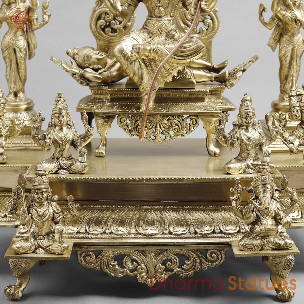 Bronze Tripura Sundari ( Raja Rajeshwari ), Original Bronze Finish, 23"