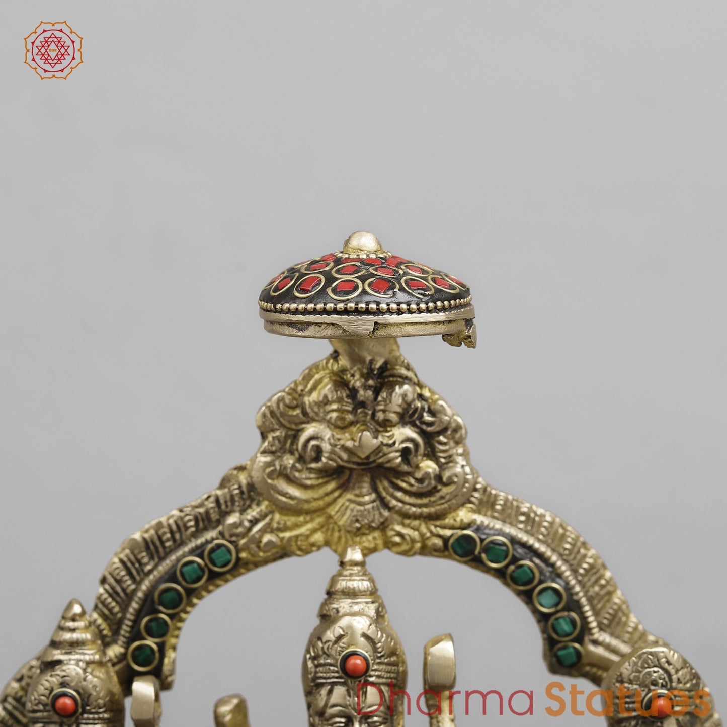 Brass Ram darbar, Fine Stone Work 13”