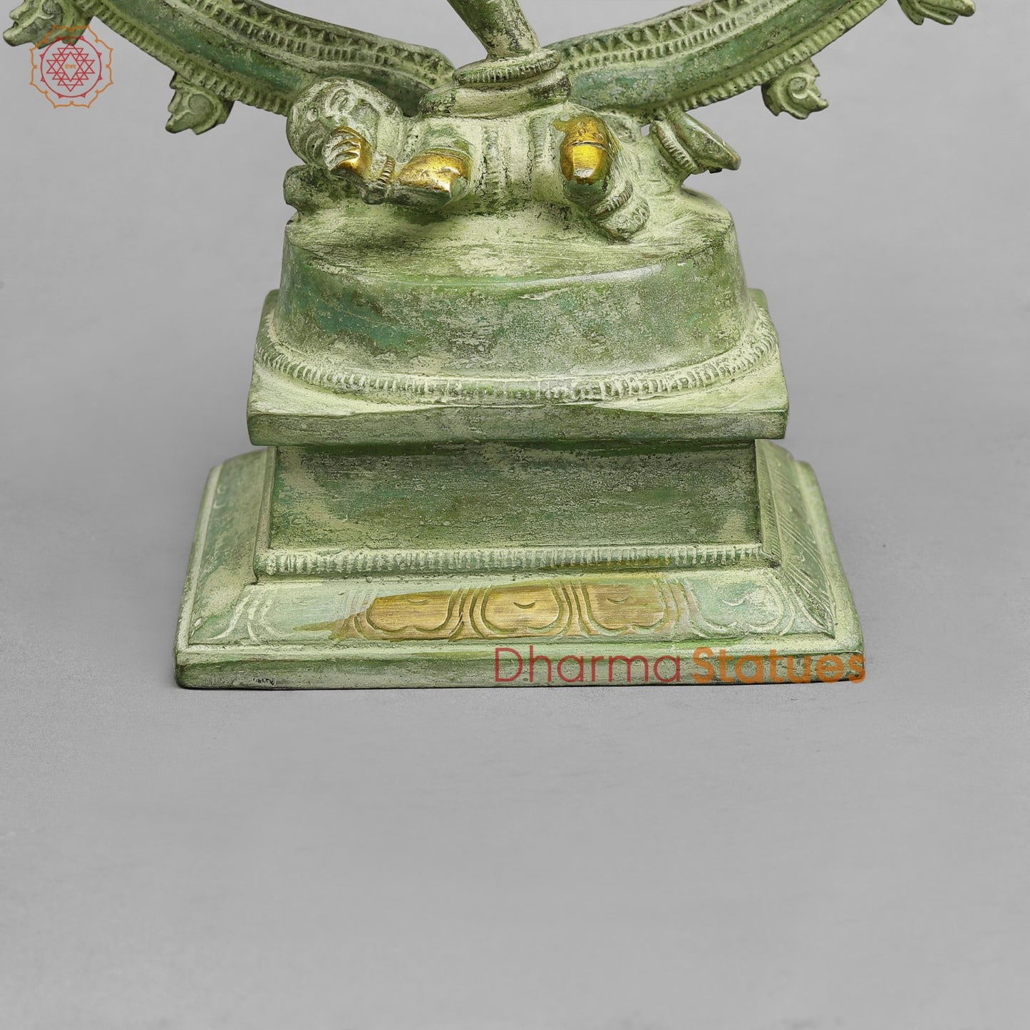 Brass Natraj Fine , Leaf Green Patina 12”