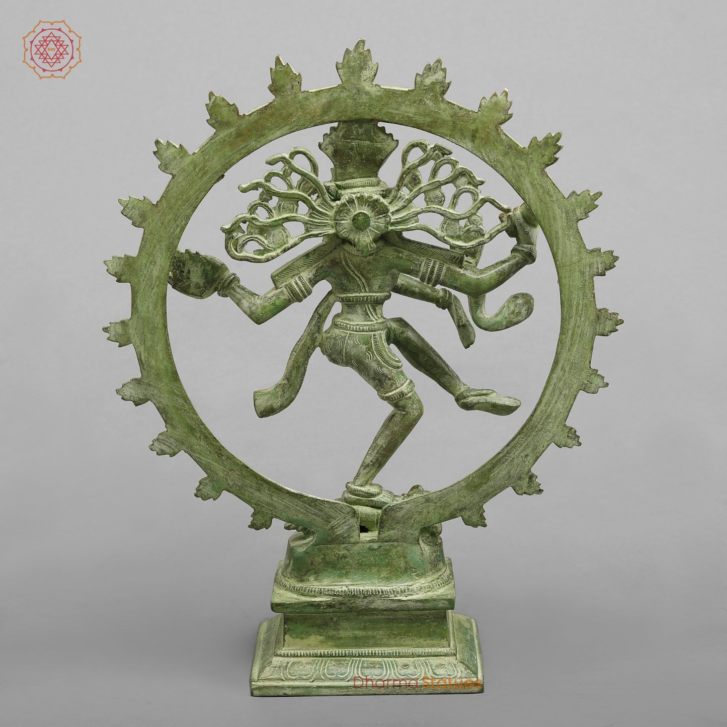 Brass Natraj Fine , Leaf Green Patina 12”