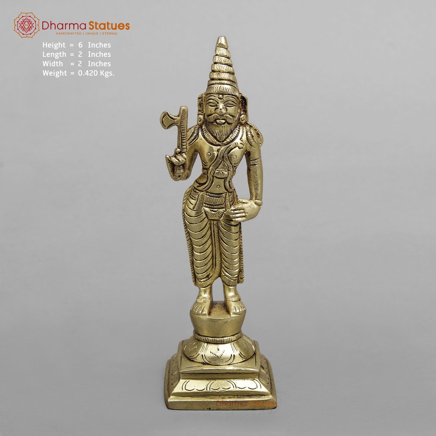 Brass Dasavtar set (Premium Quality), Fine Gold Finish 6”