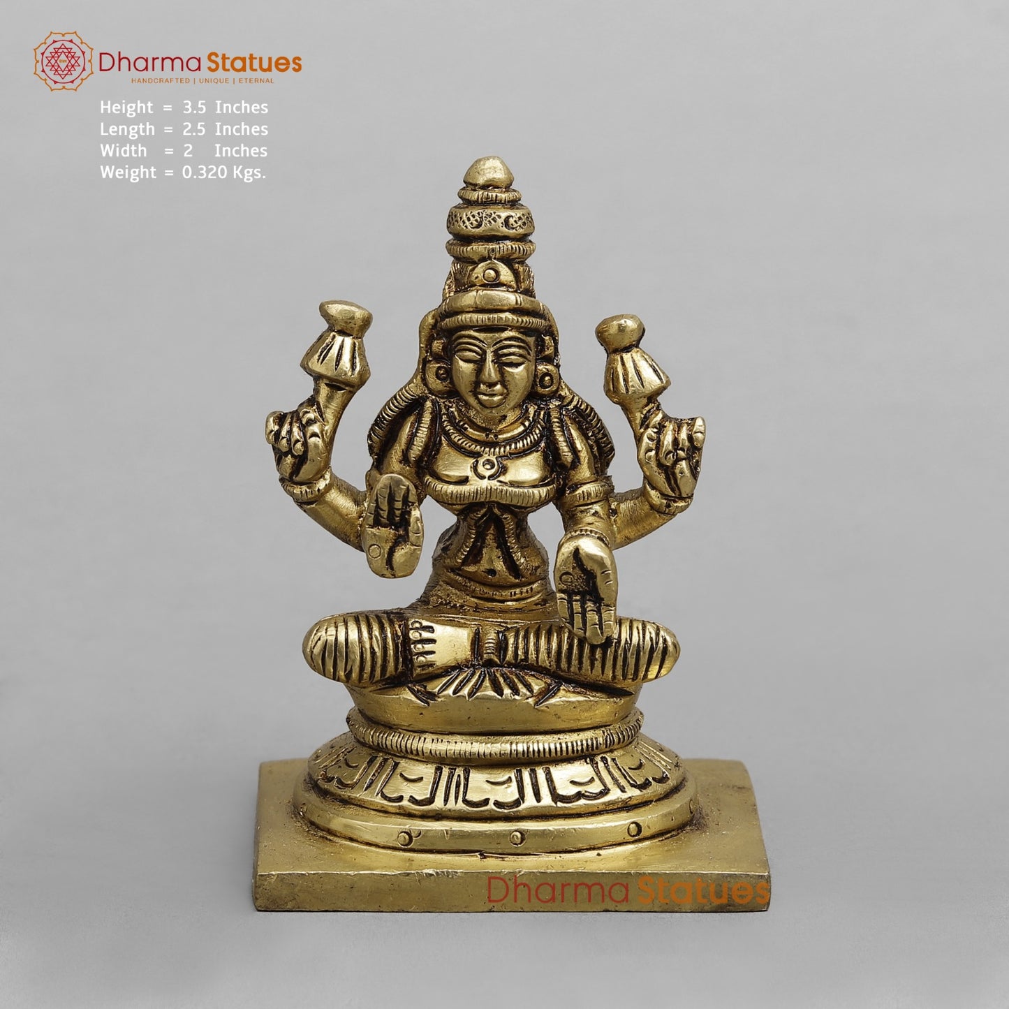 Brass Ashtlakshmi Set Fine , Gold finish 3.5”