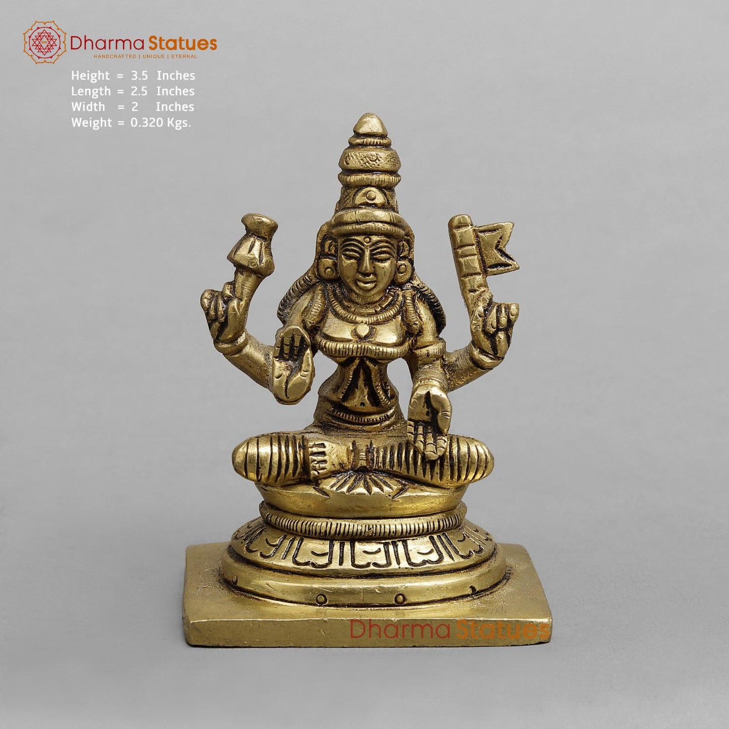 Brass Ashtlakshmi Set Fine , Gold finish 3.5”