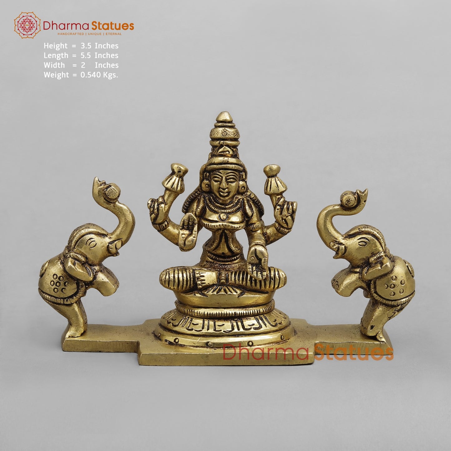 Brass Ashtlakshmi Set Fine , Gold finish 3.5”