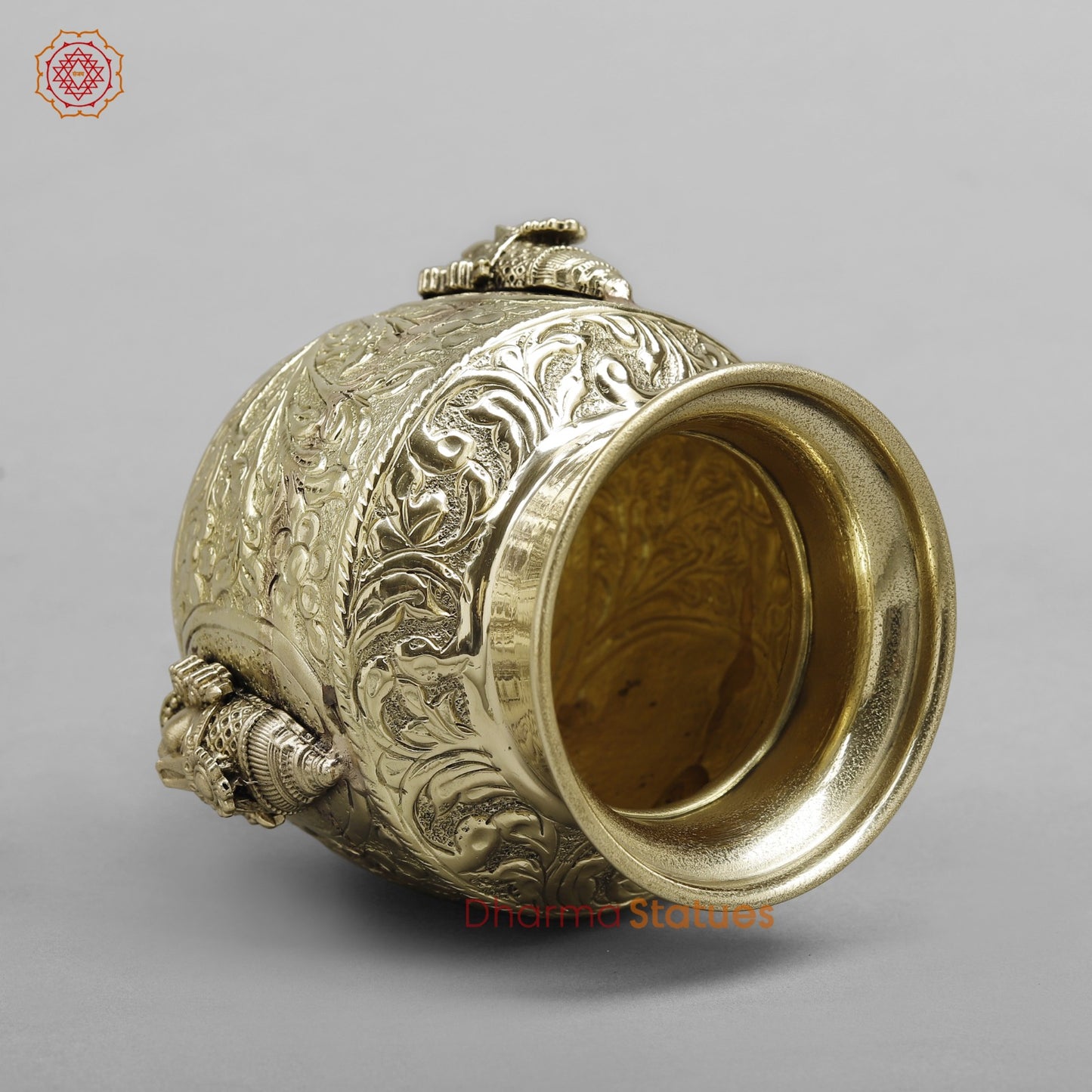 Brass Tirupati Balaji Kalash Fine finish 5”