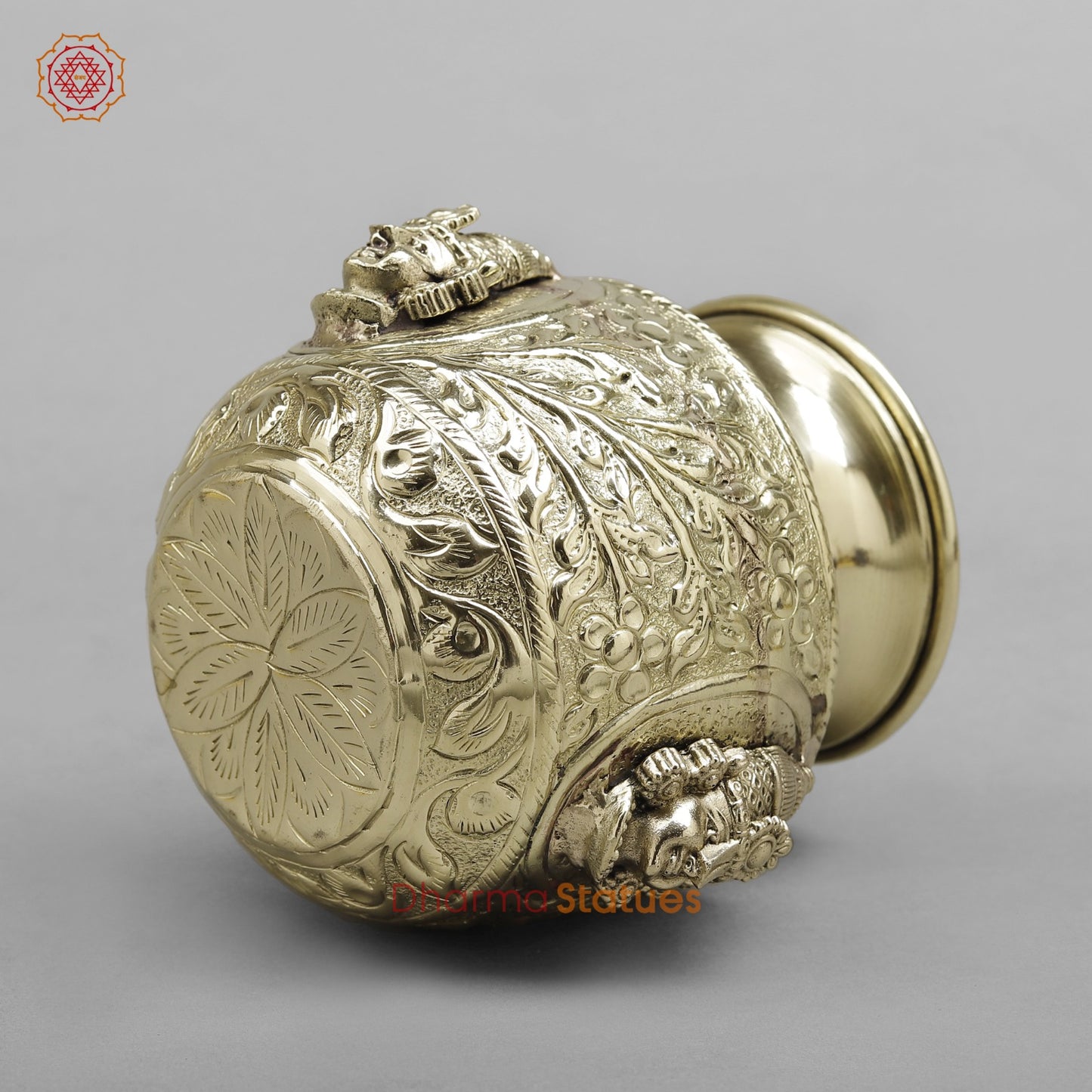 Brass Tirupati Balaji Kalash Fine finish 5”