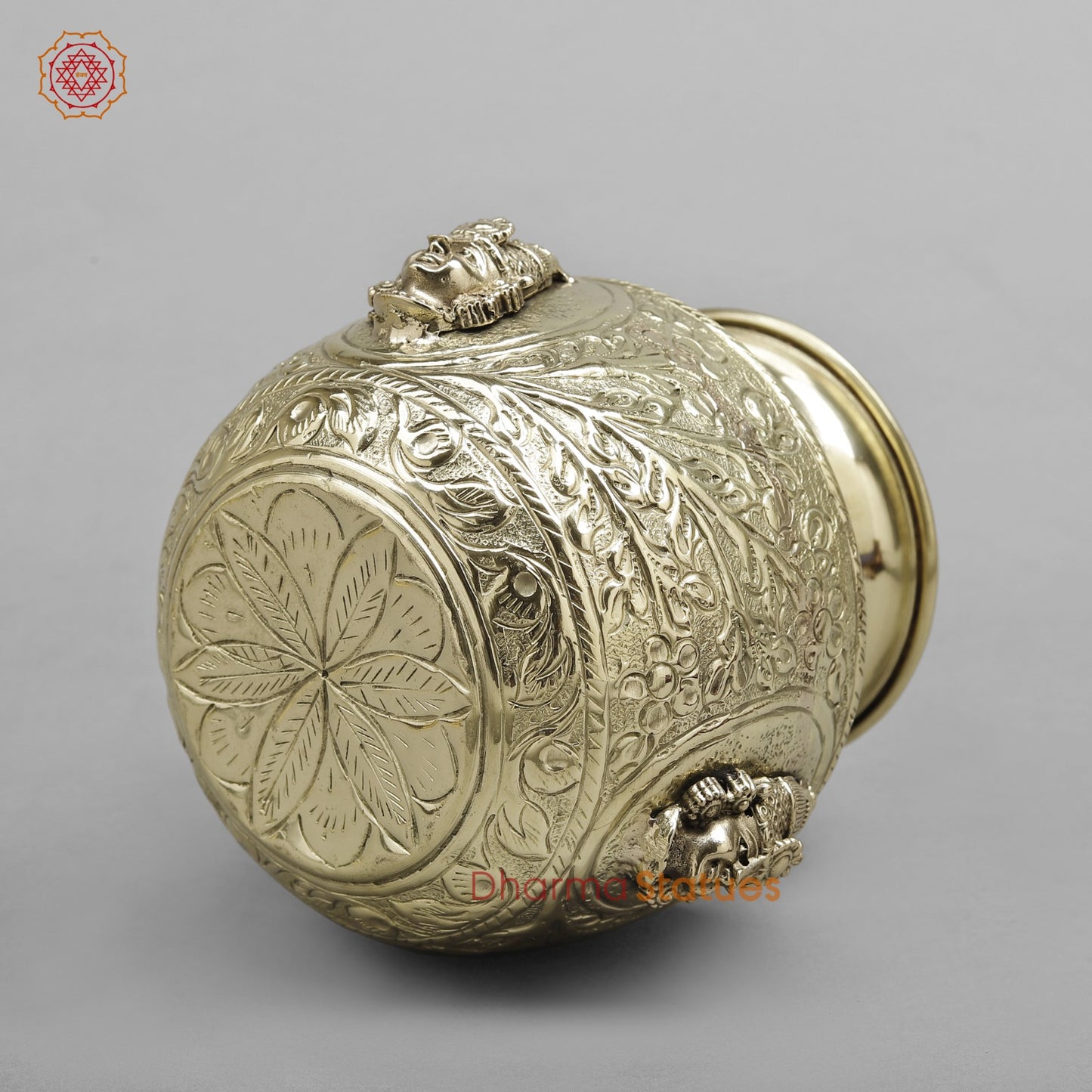 Brass Tirupati Balaji Kalash Fine finish 5.5”