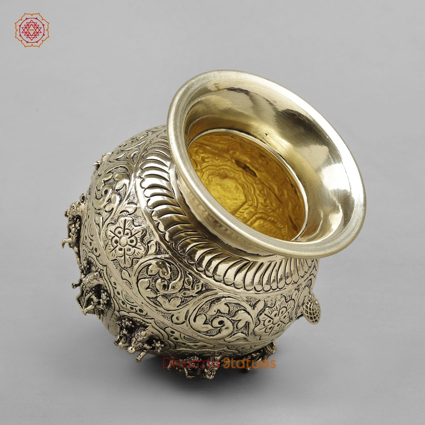 Brass Dasavtar Kalash Fine finish 6”