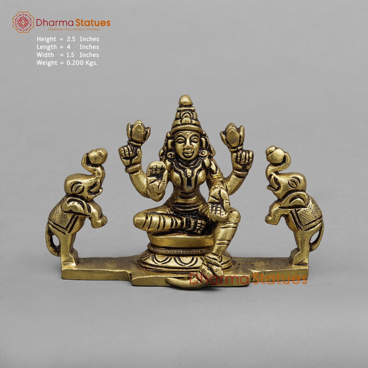 Brass Ashtlakshmi Set Fine , Gold finish 2.5”