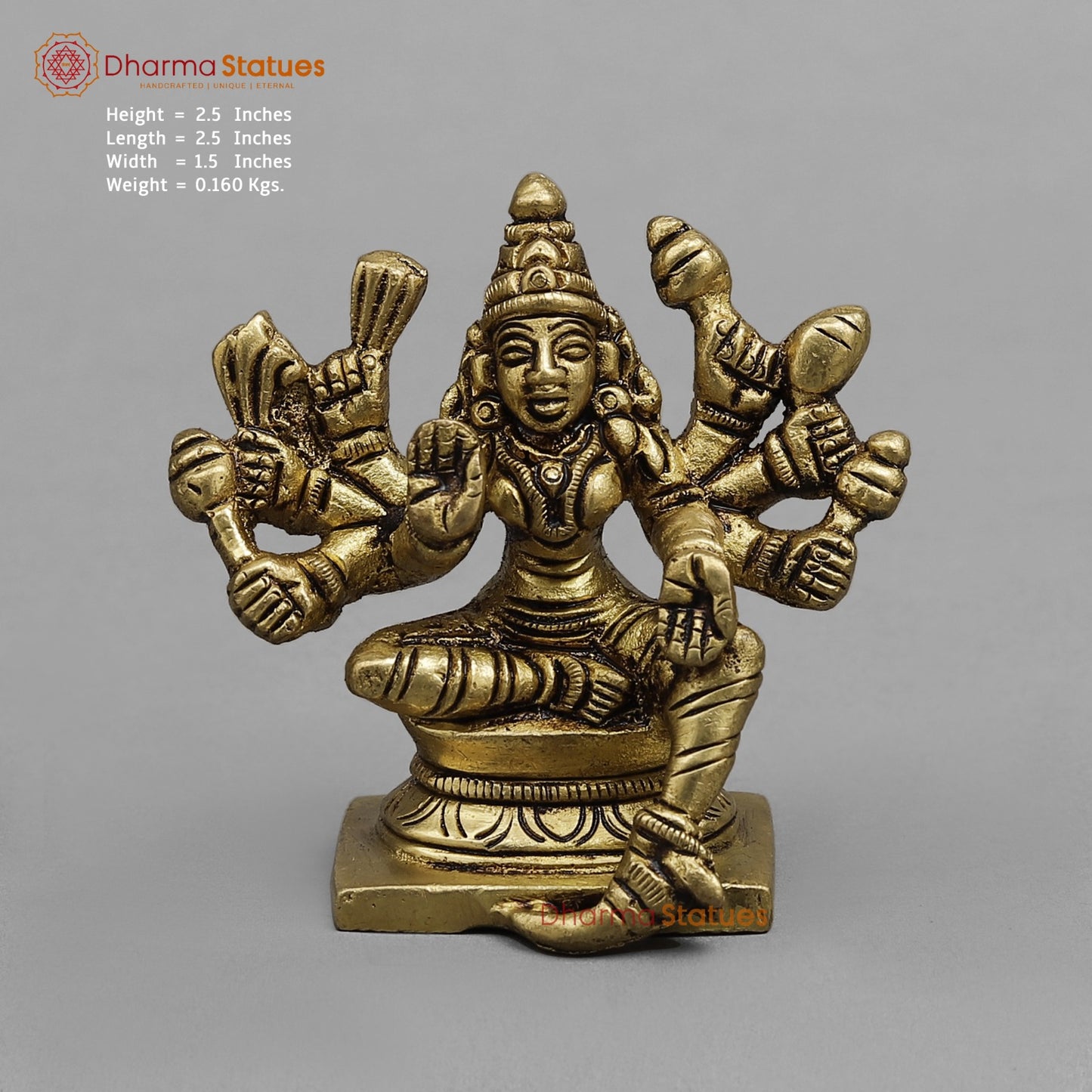 Brass Ashtlakshmi Set Fine , Gold finish 2.5”