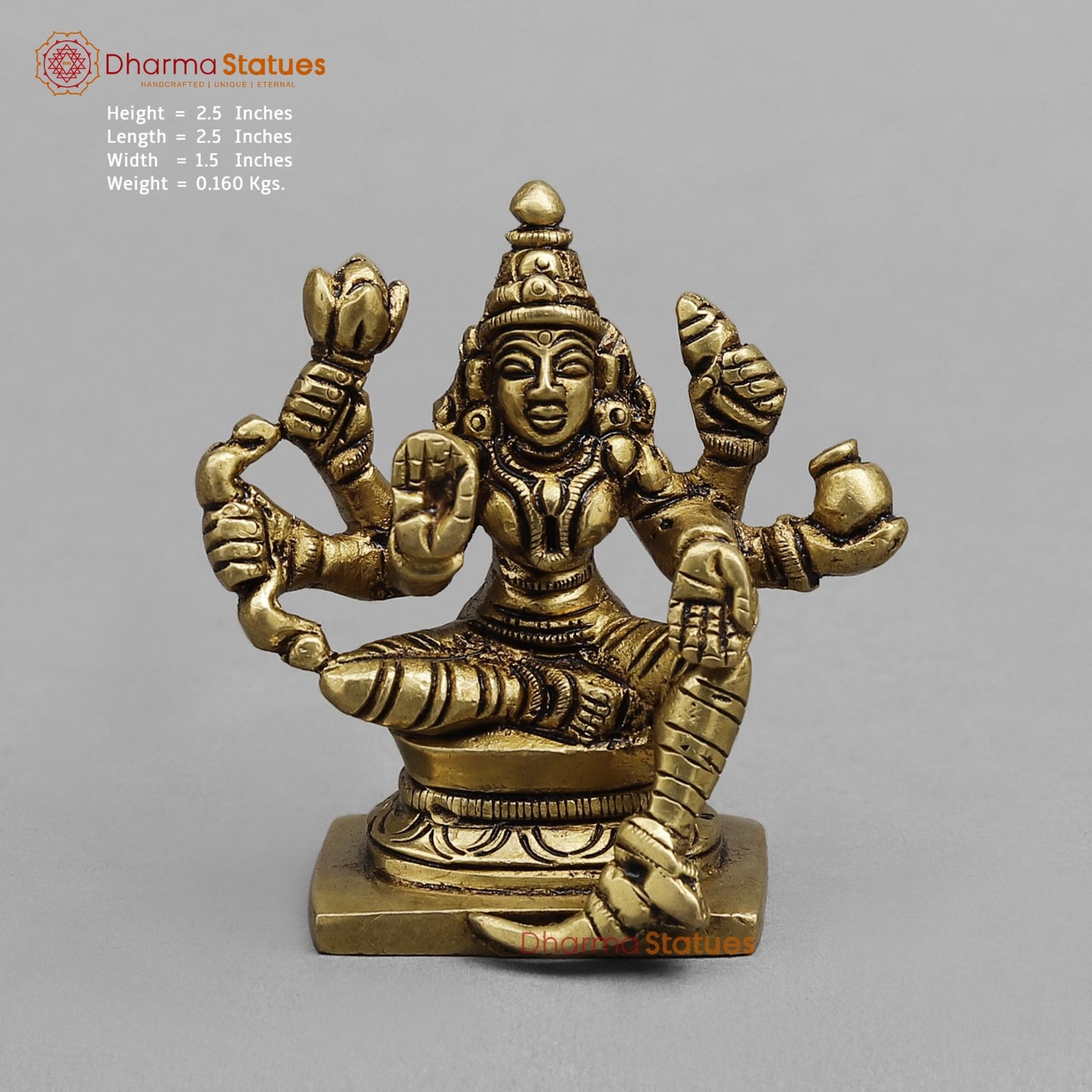 Brass Ashtlakshmi Set Fine , Gold finish 2.5”