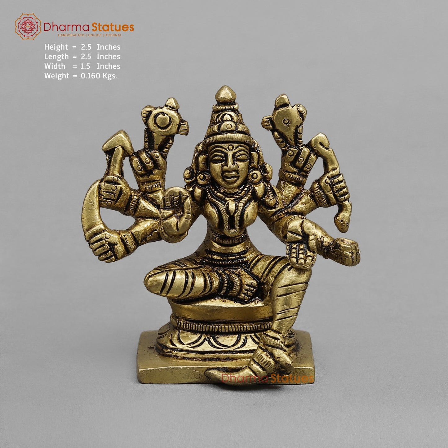 Brass Ashtlakshmi Set Fine , Gold finish 2.5”