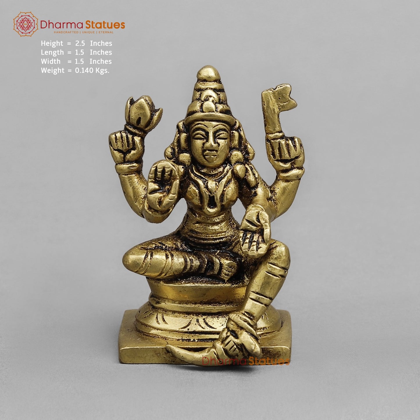 Brass Ashtlakshmi Set Fine , Gold finish 2.5”