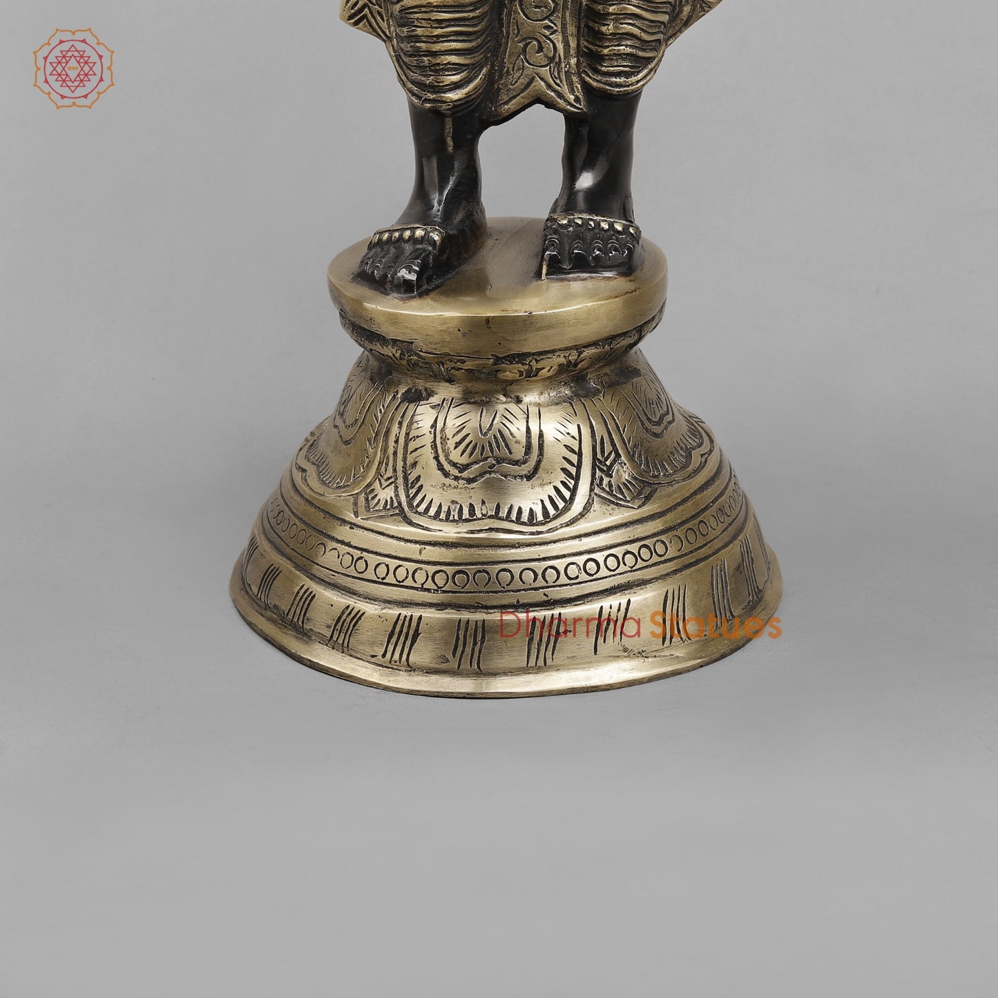 Brass Lakshmi Standing, Royal Black Finish 28”