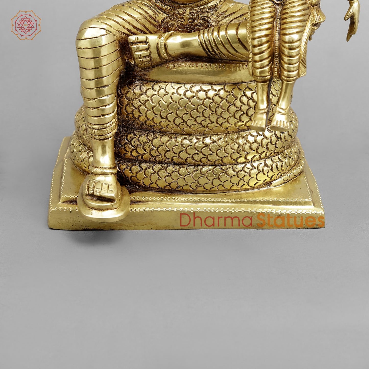 Brass Narsimha Laxmi Fine, Gold Finish 14”