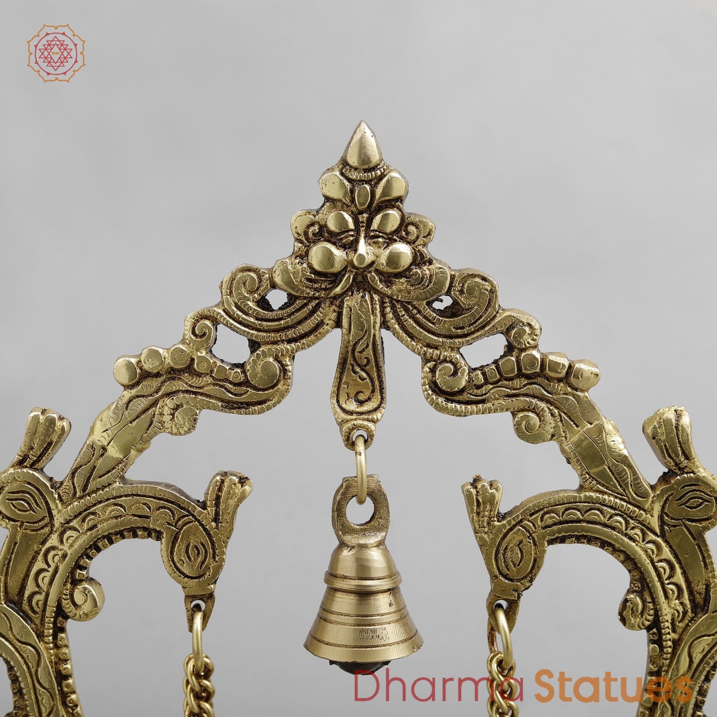 Brass Ganesh Jhula Fine, Golden Finish 14”