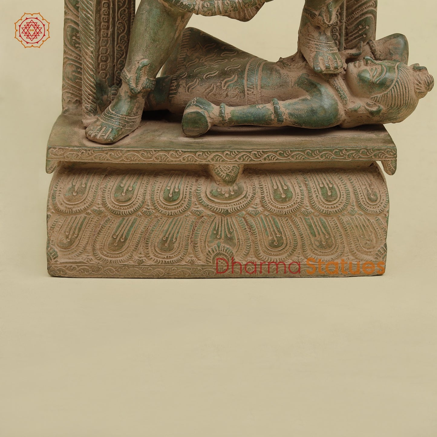 Brass Kaali Frame Fine,Antique Green Finish 17”